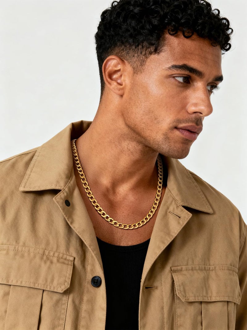 ChainsPro Gold Necklace Chain Men Costume Women Cuban Curb Link Chains Hip Hop Jewelry - Image 3